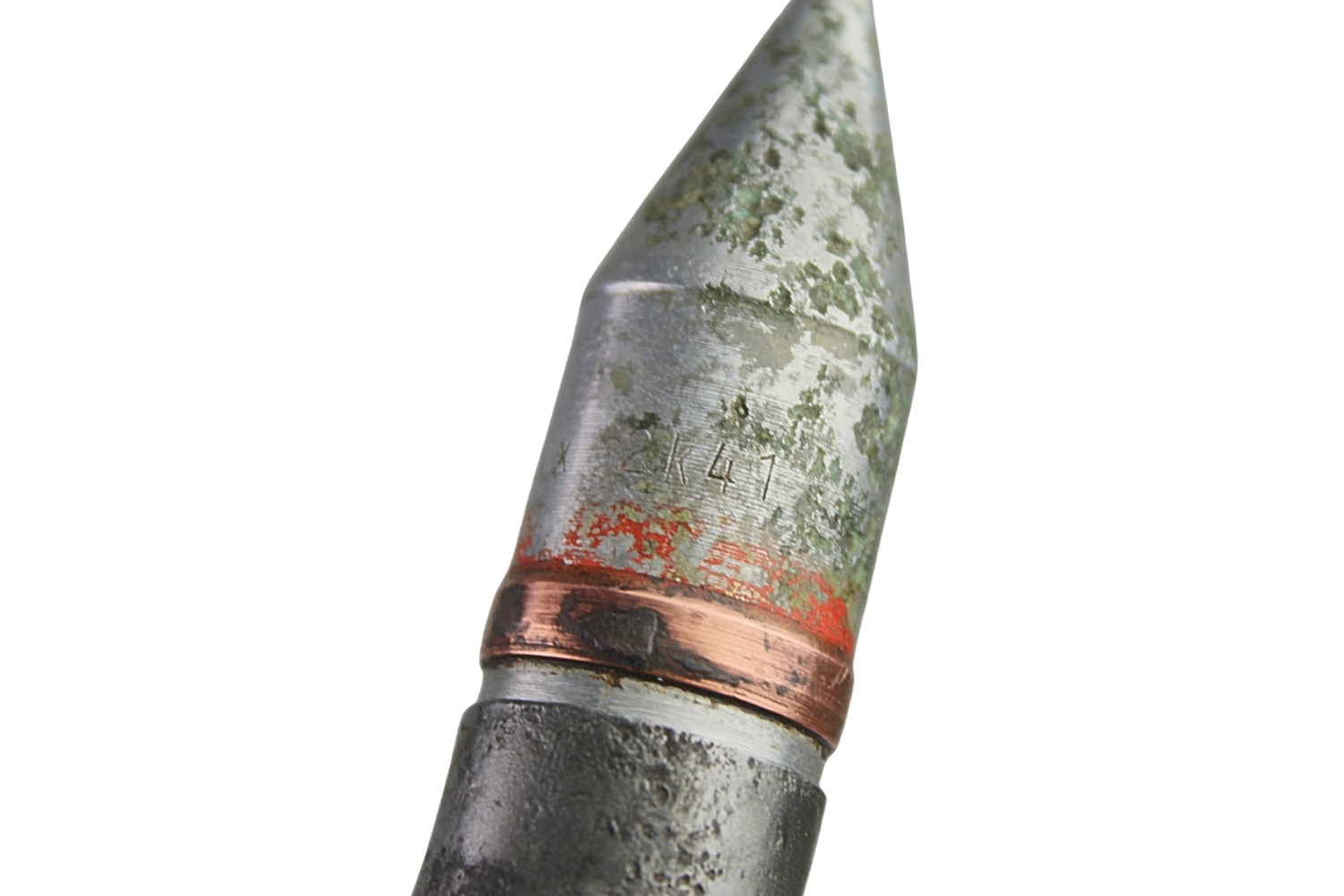 NABÓJ 2cm KWK 30 PANZERGRANATE 40  PANZER III SDKFZ 223 SKORUPA DEKORACYJNA Rzadkość