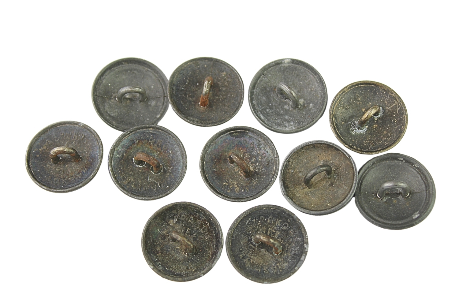 II RP Zestaw guzików mundurowych wz.28 cynk