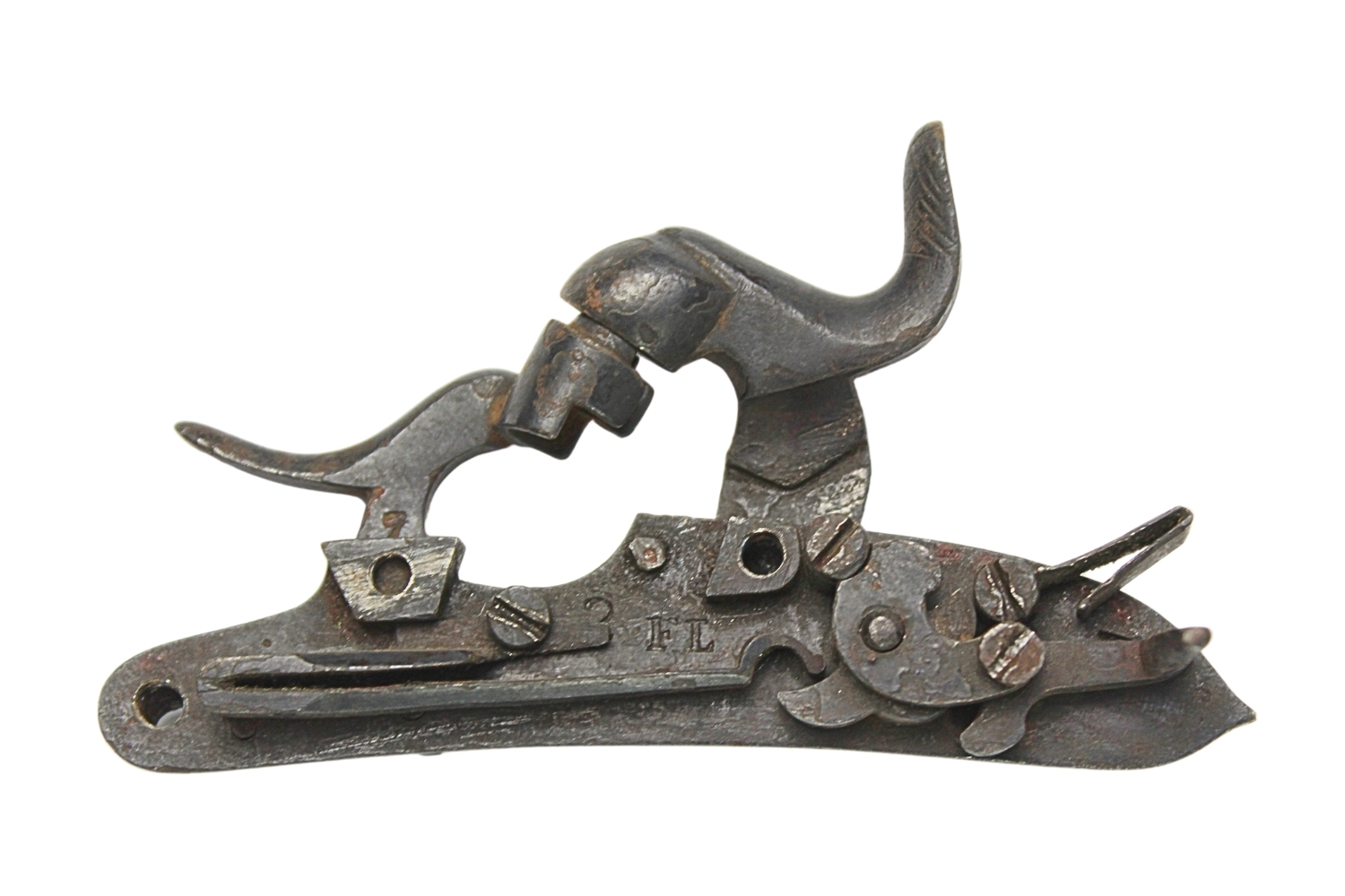 Zamek kapiszonowy z karabinu XIXw.