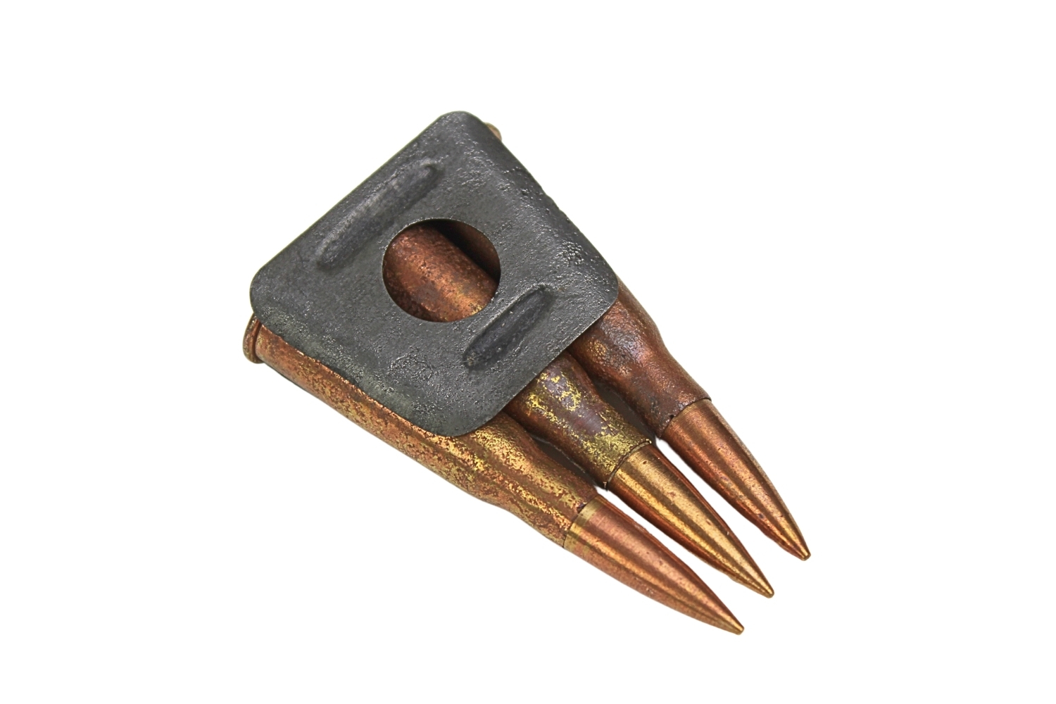 II RP Łódka z amunicją dekoracyjną Kb. Berthier