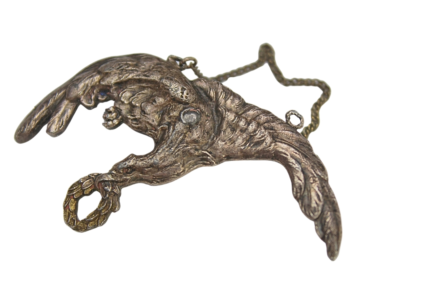 Odznaka gapa pilota Jan Knedler Warszawa Biały Metal