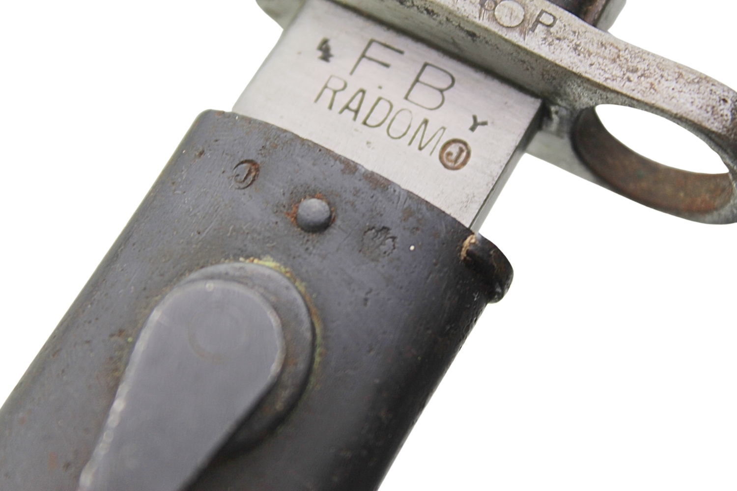 II RP Bagnet wz.28 F.B. Radom o podwyższonej kontroli „Jotka” pochwa orzełek