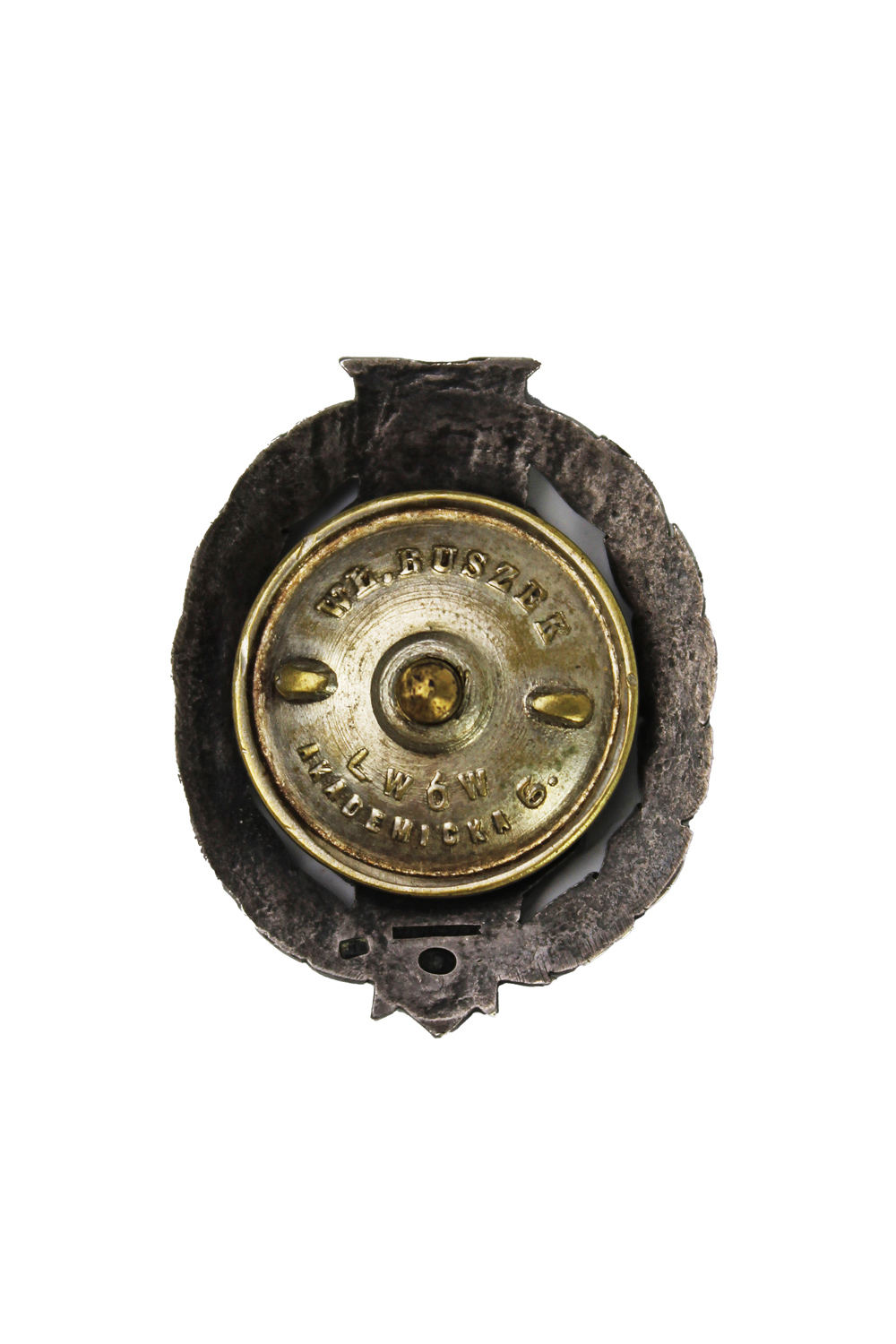 II RP Odznaka oficerska 38 Pułk Piechoty Strzelców Lwowskich SREBRO