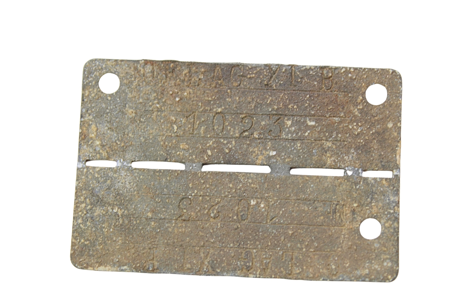 Nieśmiertelnik Oflag XI B  ppor. Edward Mazurak Przemyśl