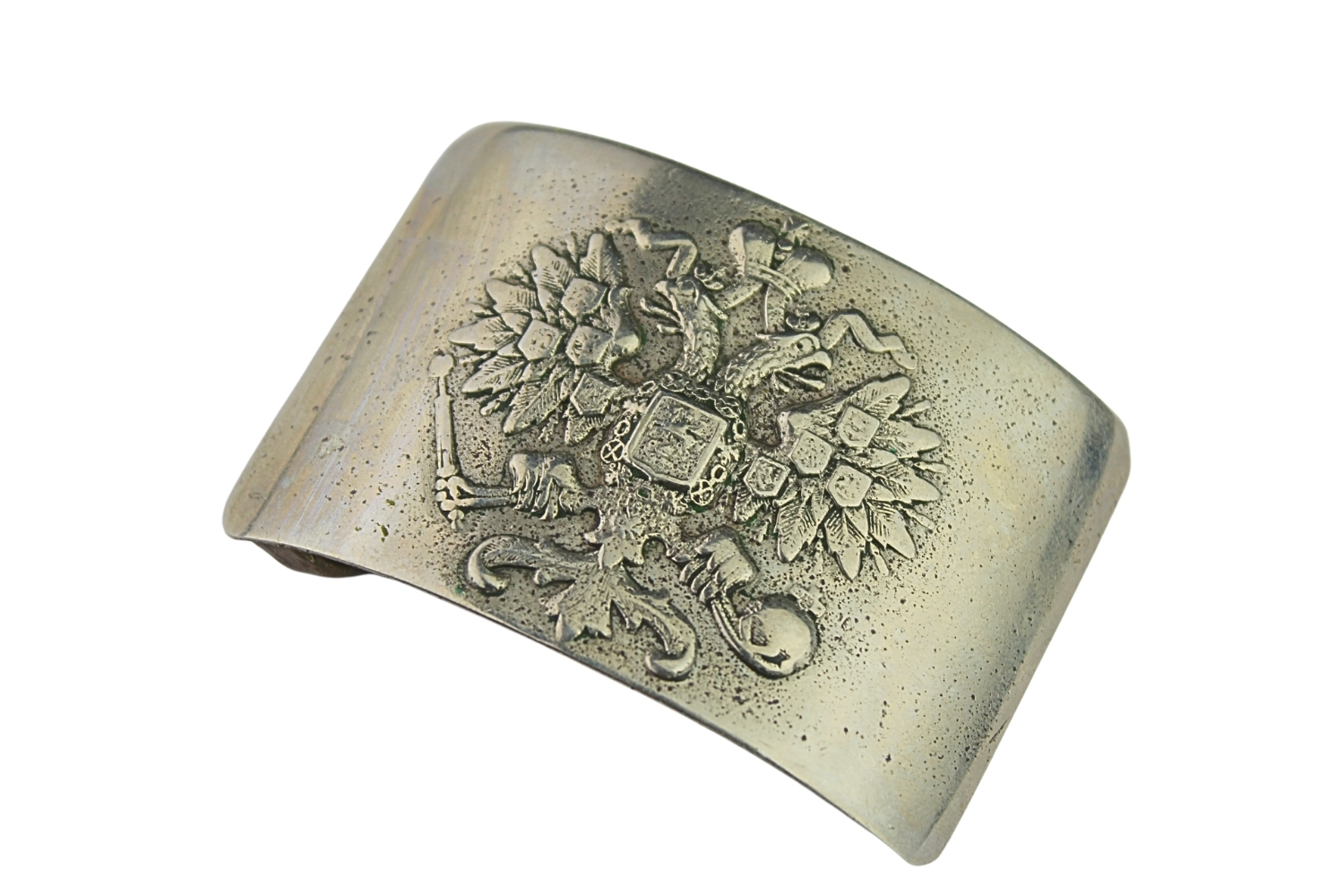 KLAMRA CARSKA GWARDII BIAŁY METAL