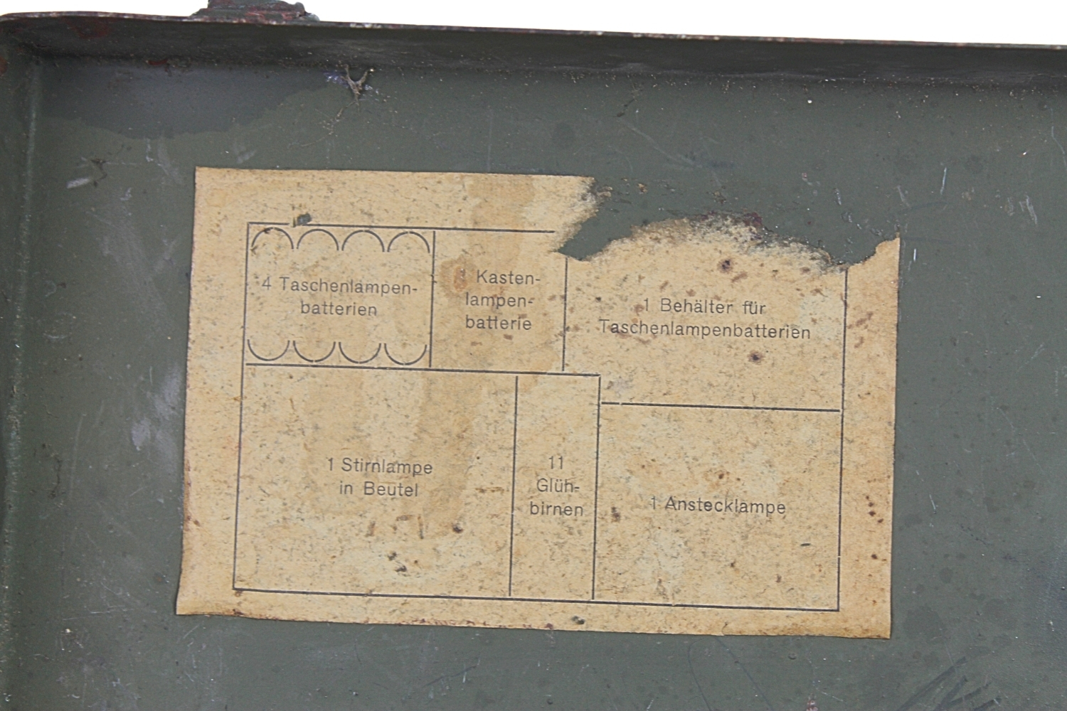 NIEMIECY SKRZYNKA Beleuchtungsgerat fur Strichplatte WH SS