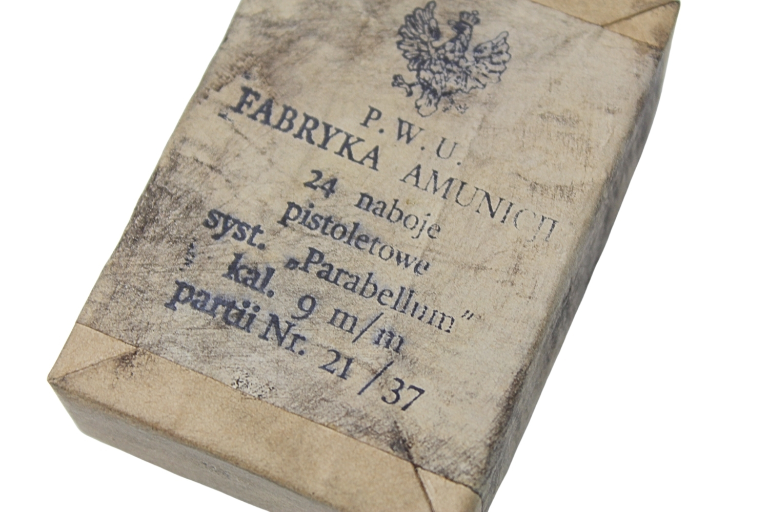 Pudełko na 24 naboje 9mm ViS wz.35 P.W.U. F.A. 1937 Kopia