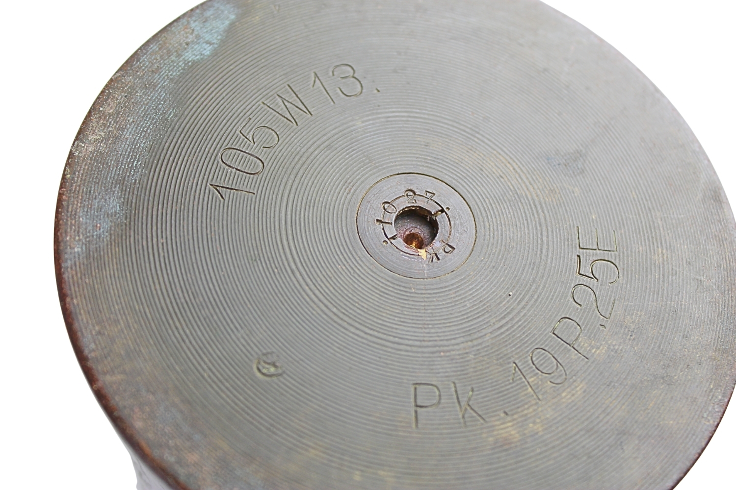 II RP ŁUSKA Z POCISKIEM armata 105mm SCHNEIDER wz.1913 Skorupa Dekoracyjna