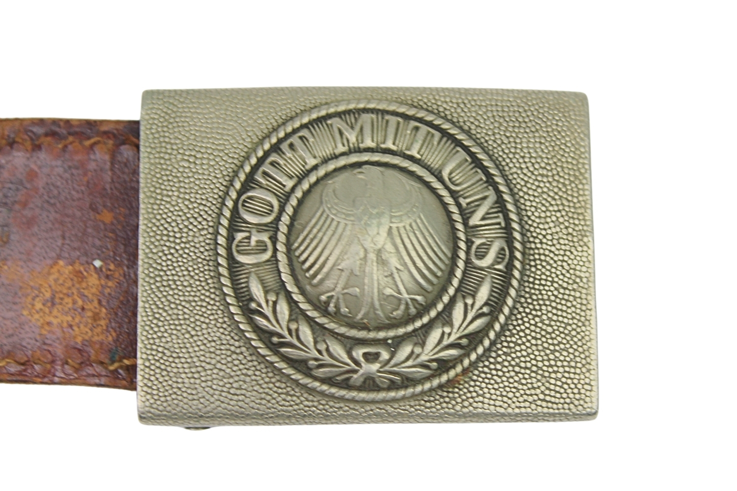 Klamra Reichswehra ze skórką