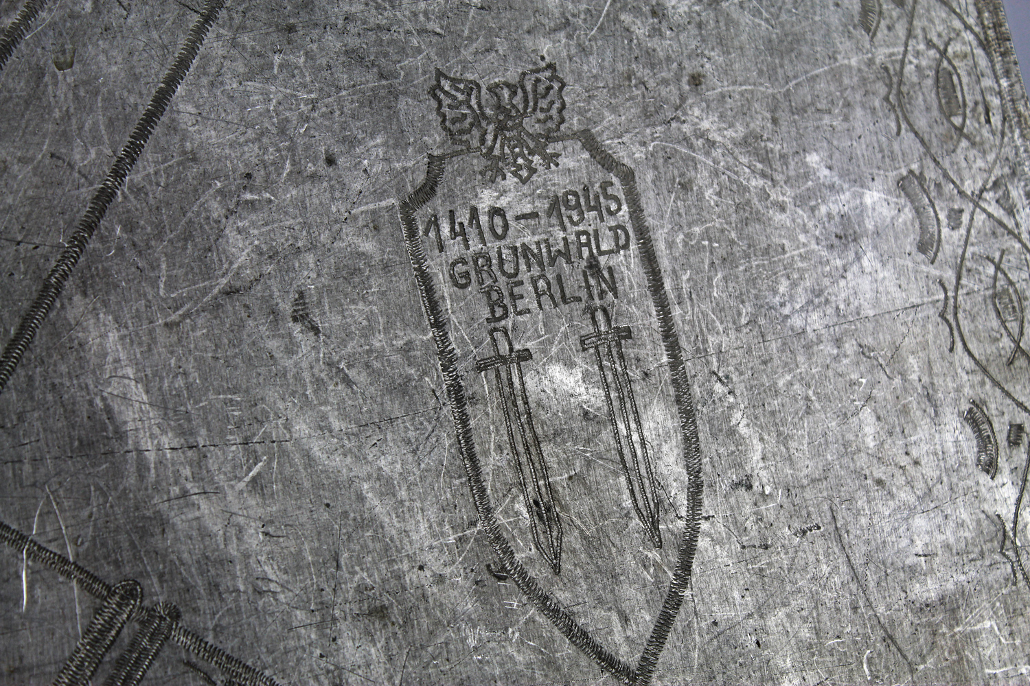 Aluminiowy mapnik Grunwald-Berlin 1410-1945