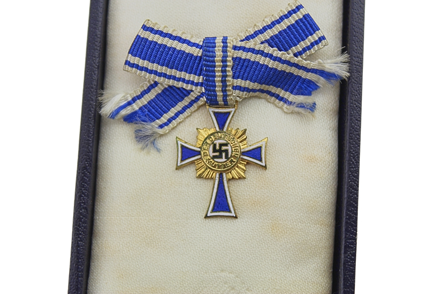 III Rzesza Krzyż Matki 1938 z miniaturką w pudełku 