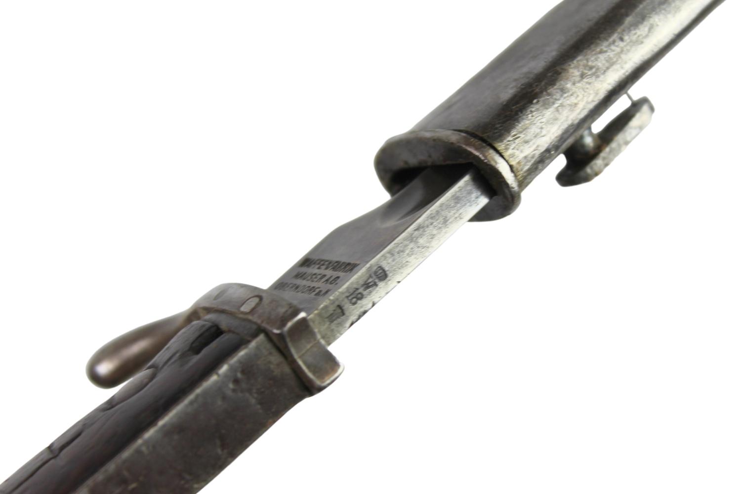 Bagnet wz.98 05 Waffenfabrik Mauser A.G. Oberndorf a.N skracany