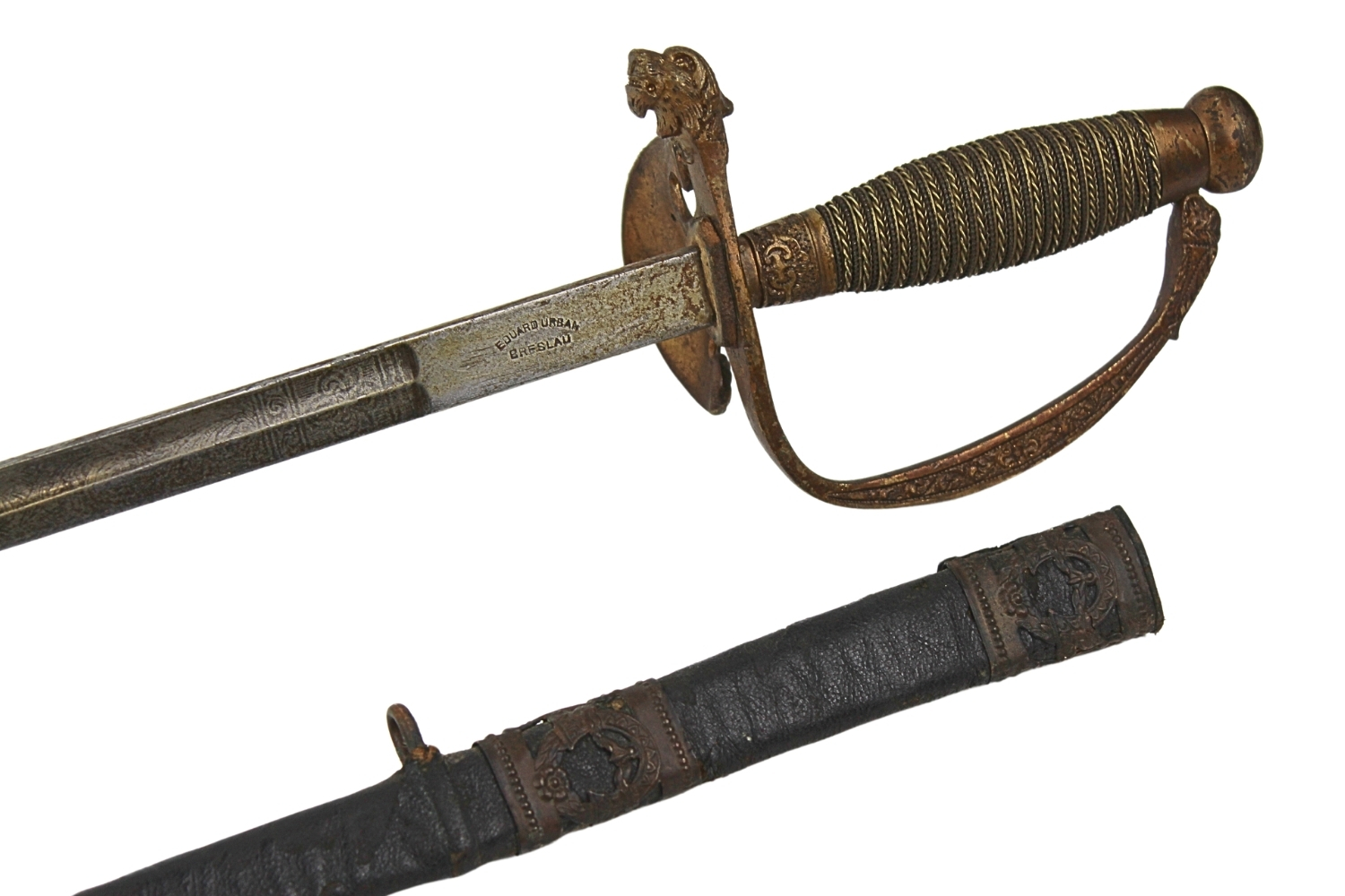 Szpada urzędnicza Niemcy Eduard Urban Breslau