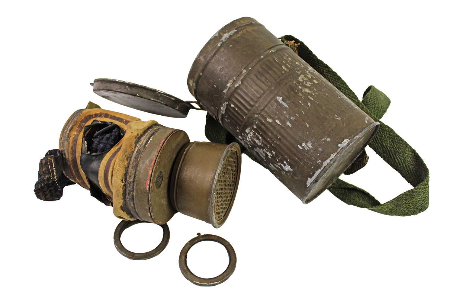 II RP Maska RSC wz.24 z puszką 1939