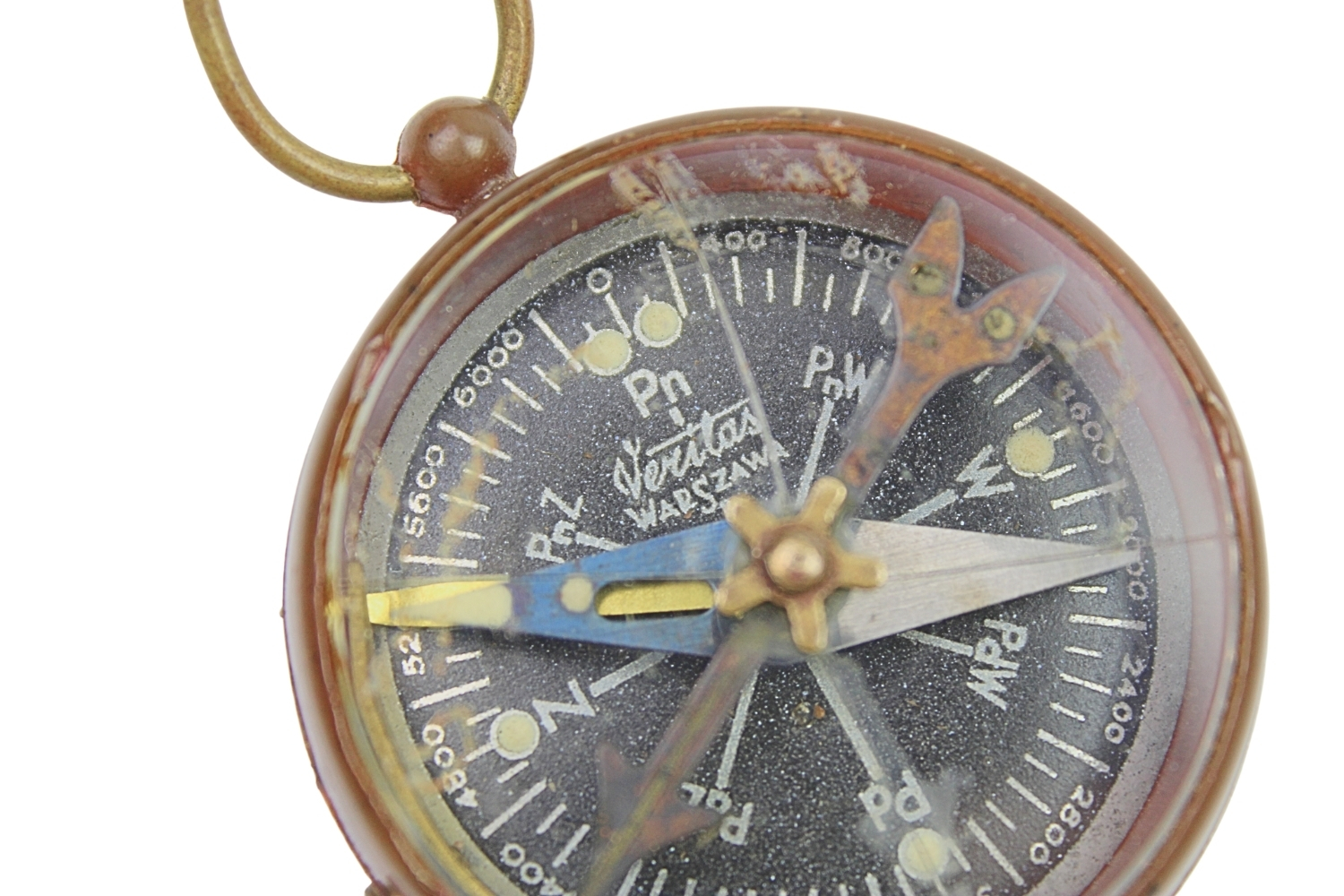 II RP KOMPAS OFICERSKI TWORZYWO SZTUCZNE VERITAS WARSZAWA UNIKAT! 