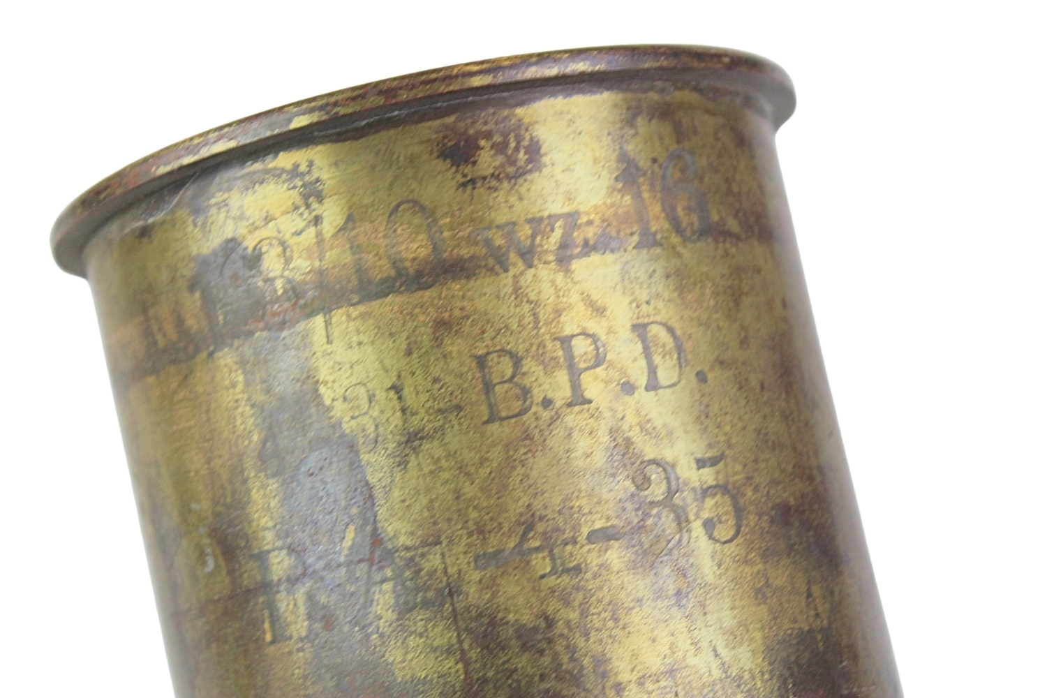 II RP Łuska Haubica 100mm wz.14/19 P 1934  Orzeł skorupa dekoracyjna 