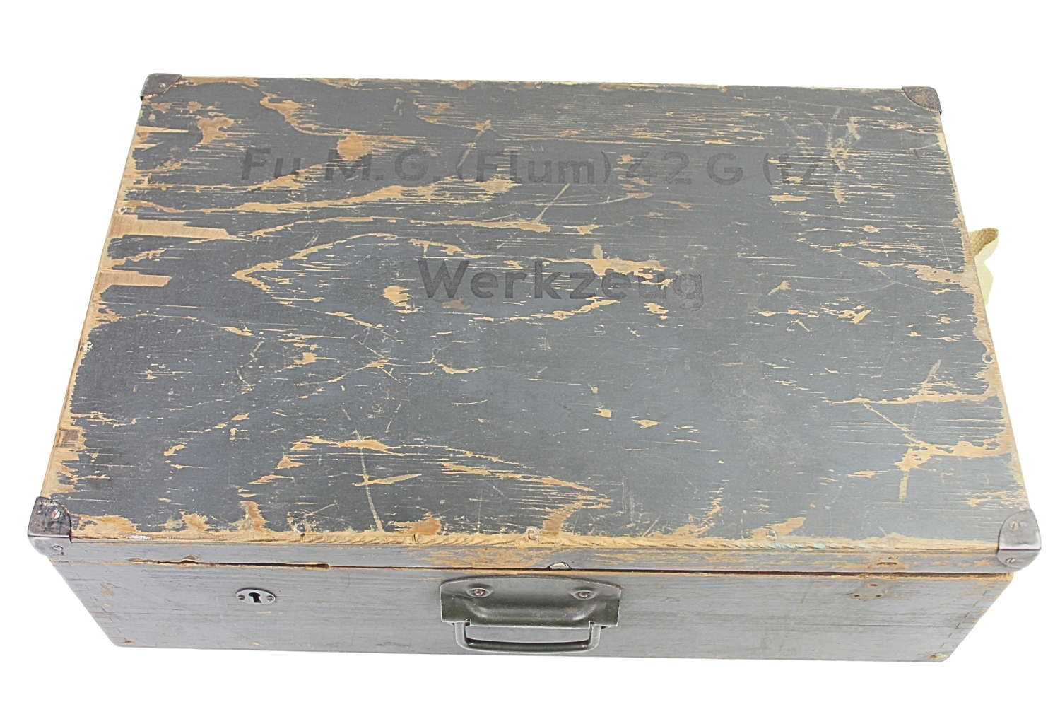 Skrzynia narzędziowa lotniczego karabinu maszynowego MG 42 Rzadkość 