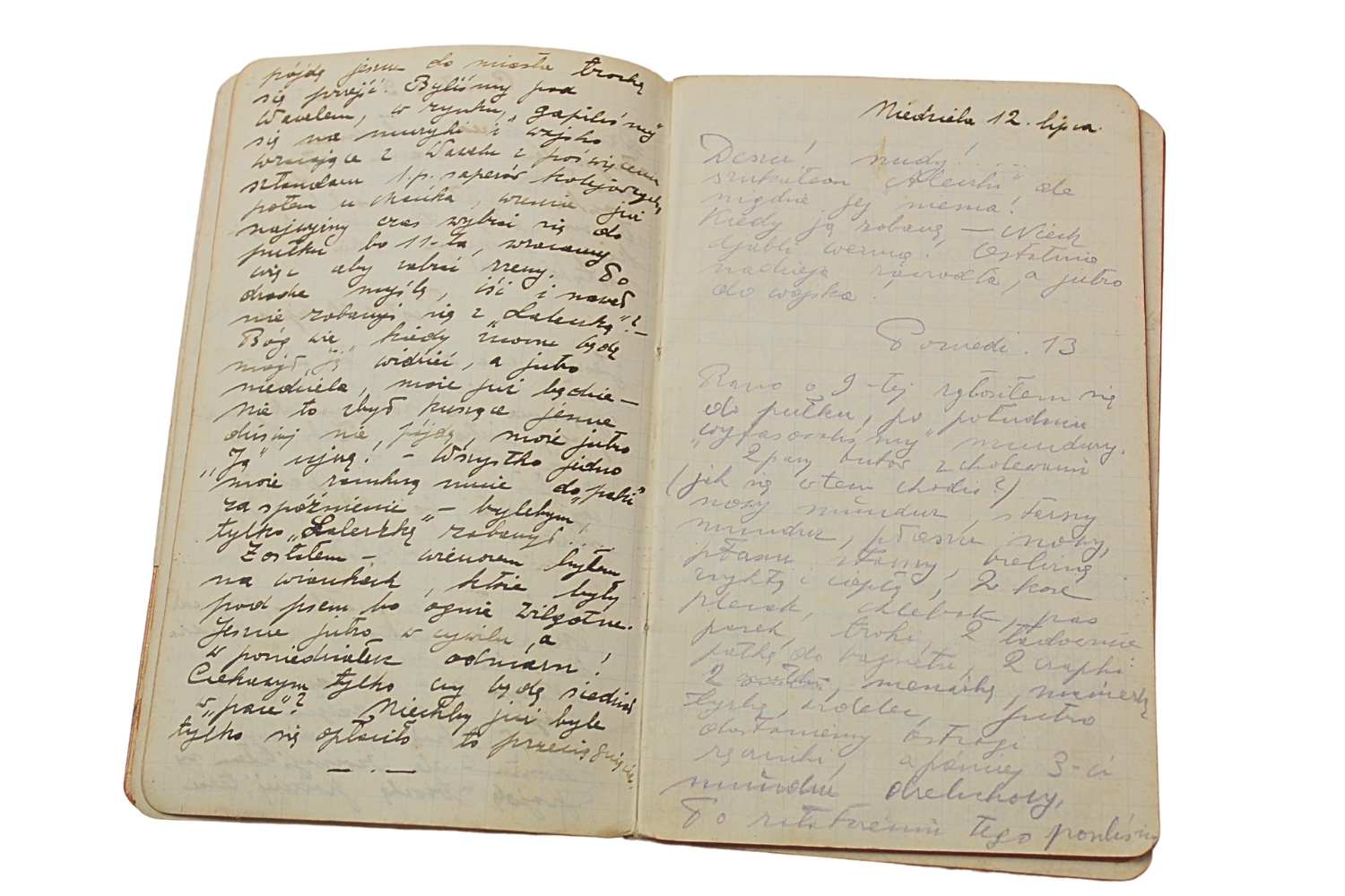 II RP Pamiętnik podporucznik rez. Kazimierzu Halińskim 21pap 5pac