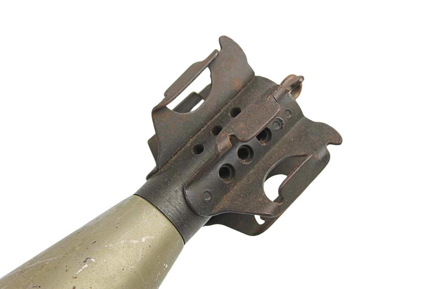 II RP moździerz Stockes Brandt wz.31 Starachowice 1941 Skorupa Kolekcjonerska Rzadkość