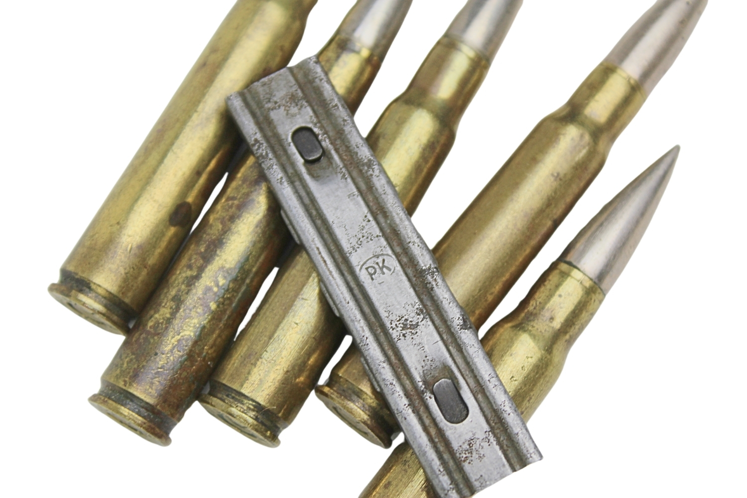 II RP Łódka z amunicją dekoracyjną Kb. Mauser