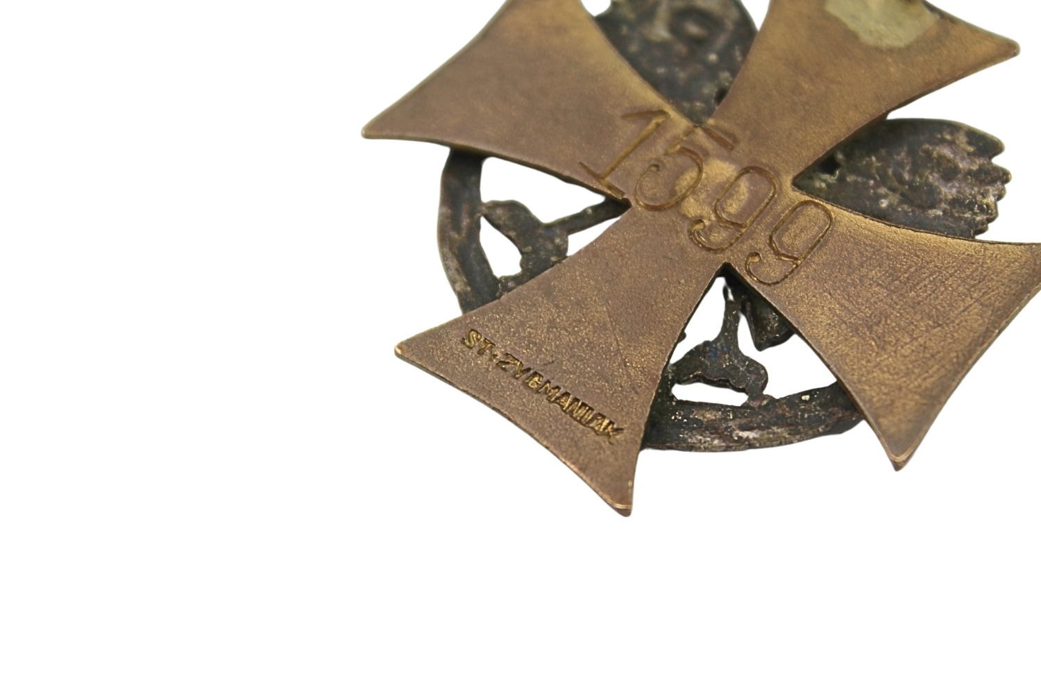 II RP Odznaka Generalny Związek Towarzystwa Powstańców i Wojaków Ziem Zachodnich "Powstaniec Broni" 1922