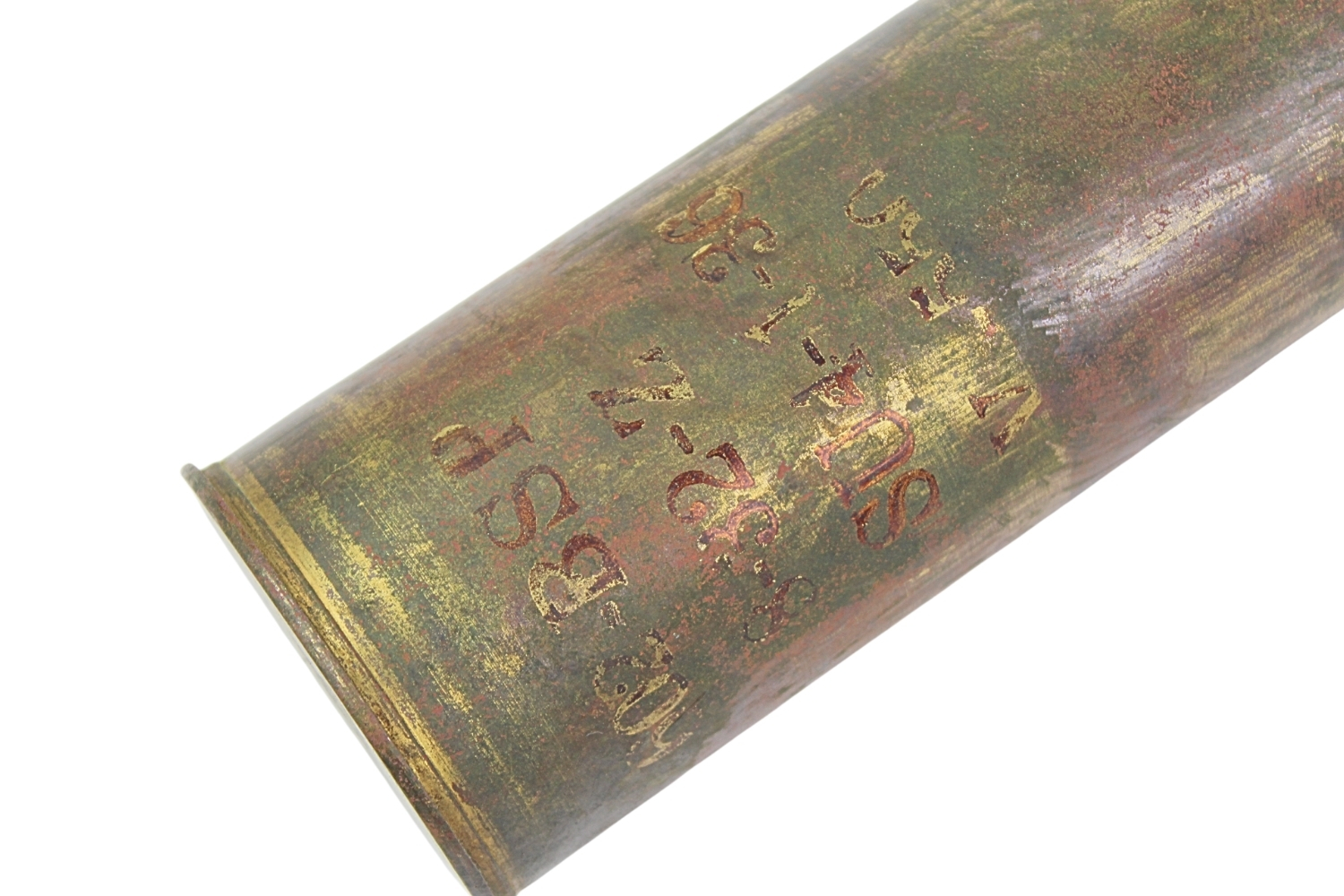 II RP Łuska Armata Schneider 75mm wz.97 Z.A. „Pocisk” S.A. 1933 Skorupa Dekoracyjna