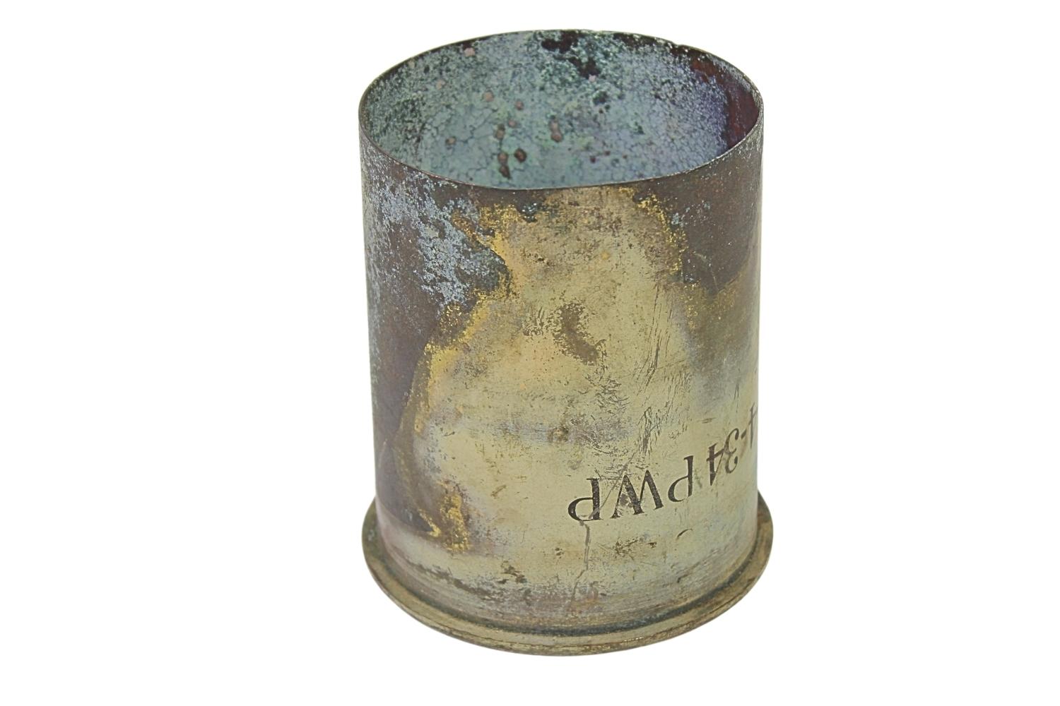 II RP ŁUSKA HAUBICA 100MM WZ.14 19 1935 ORZEŁ SKORUPA DEKORACYJNA