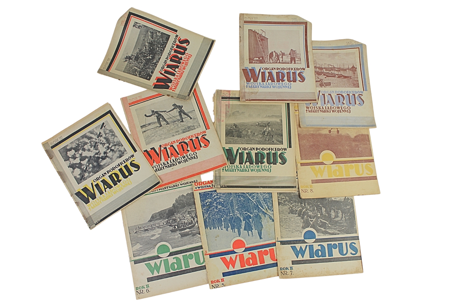 II RP Zestaw Czasopism "Wiarus"
