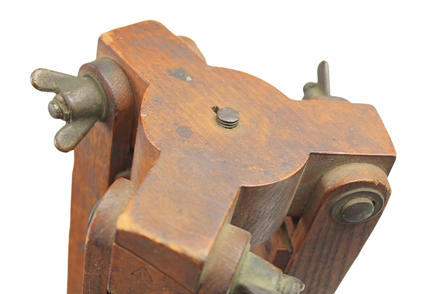 II RP Trójnóg stolika mierniczego artylerii Jan Bujak Lwów UNIKAT