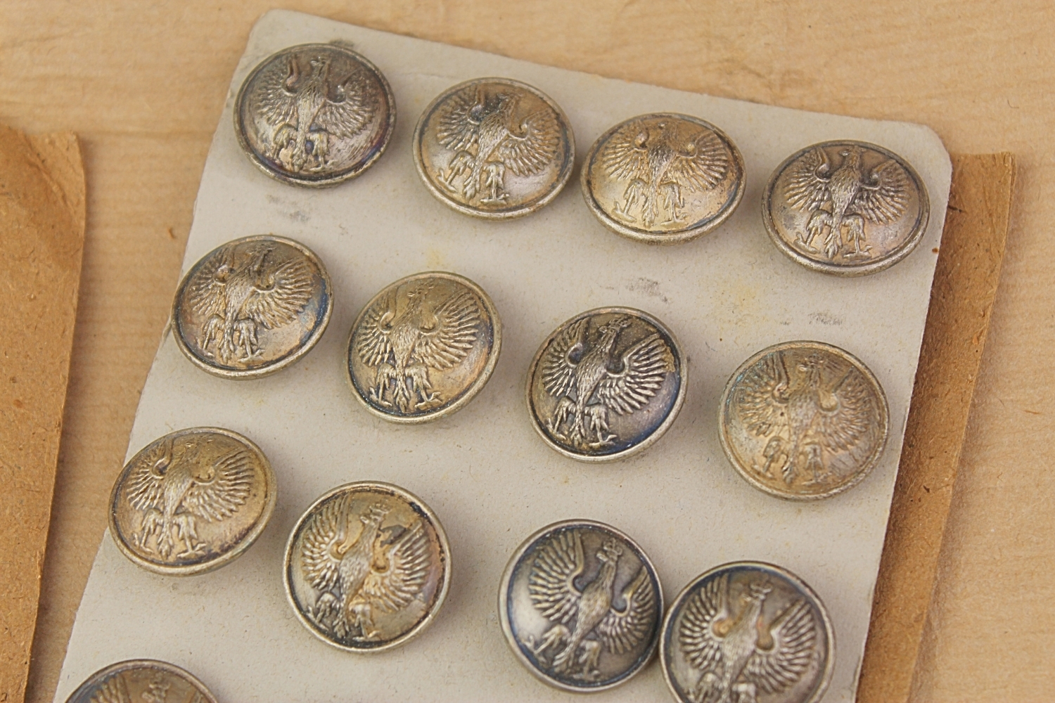 PSZNZ Paczka guzików Maurice Bourdon Paris 20szt. w oryginalnym opakowaniu 