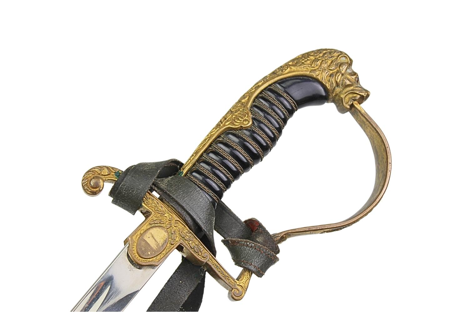 Szabla oficera Wehrmachtu E. Pack & Sohne Solingen z temblakiem