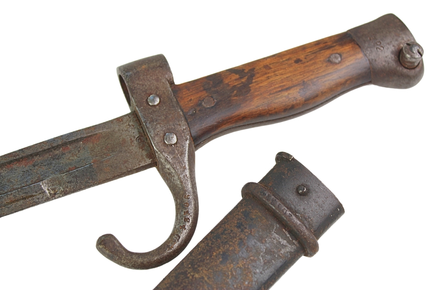 II RP Bagnet Berthier wz.92 z oznaczeniem wzoru