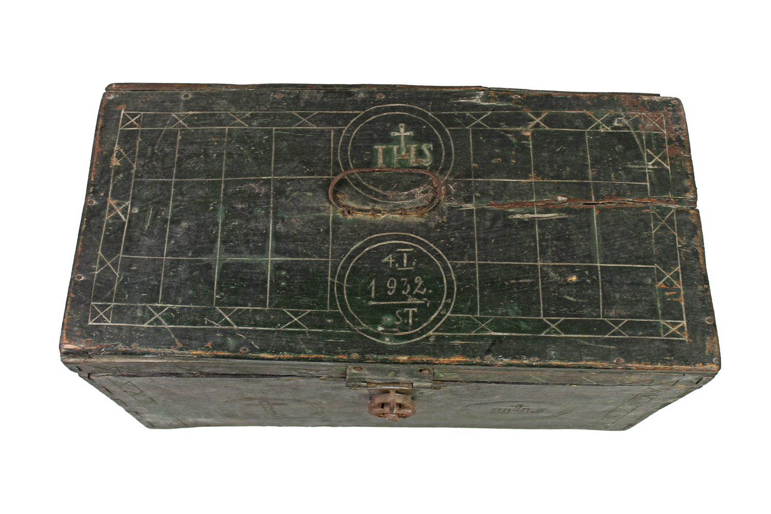 II RP Skrzynia na zestaw do odprawiania Mszy Polowych 1932 