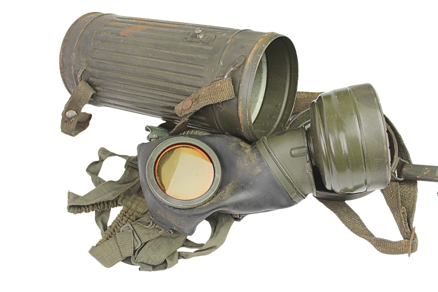 Niemiecka maska przeciwgazowa z puszką frn 1942