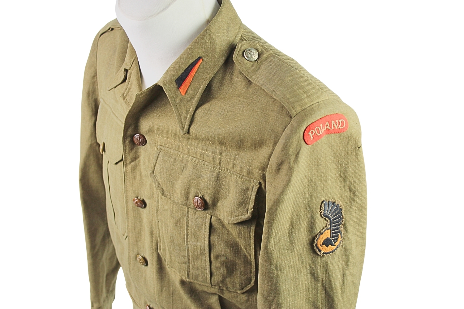 PSZnZ WCZESNA BLUZA BATTLEDRESS DENIM 1. PUŁK PANCERNY 1. DYWIZJA PANCERNA