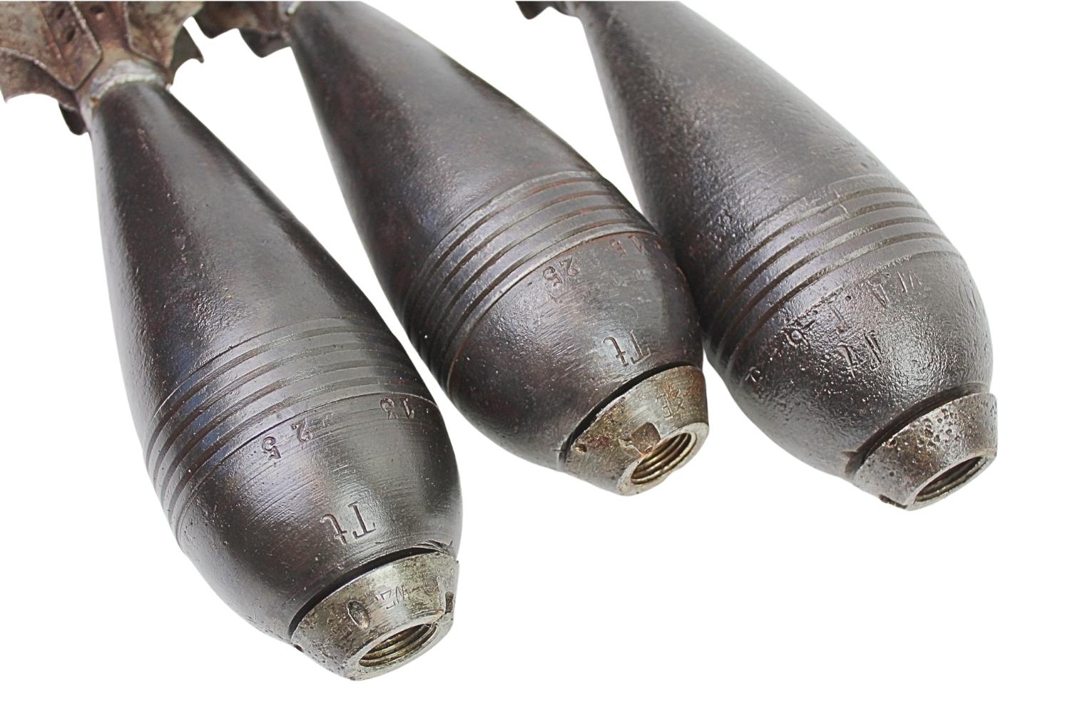 II RP Skrzynka z trzema granatami Stockes-Brandt 81mm wz.31 UNIKAT 