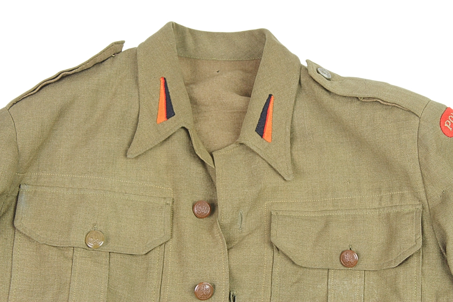 PSZnZ WCZESNA BLUZA BATTLEDRESS DENIM 1. PUŁK PANCERNY 1. DYWIZJA PANCERNA