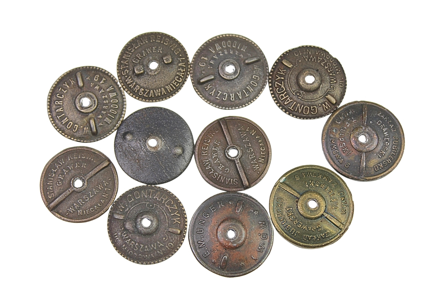 ZESTAW kopii NAKRĘTEK DO ODZNAK II RP 