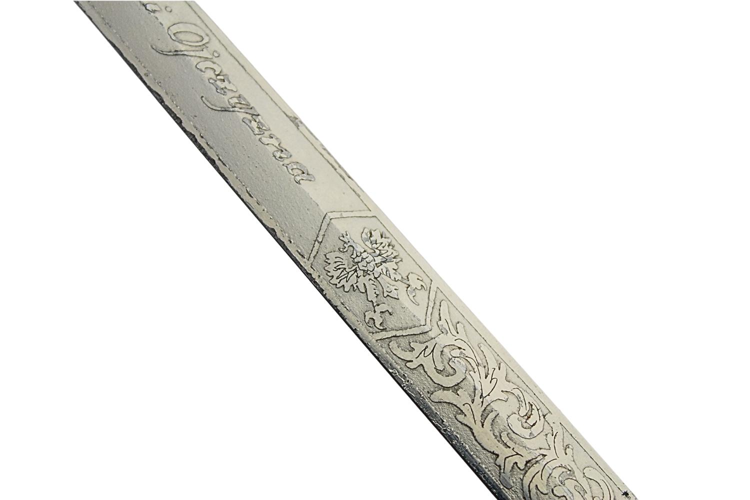 II RP Kordzik wz.24 37 G. Borowski Warszawa z rapciami