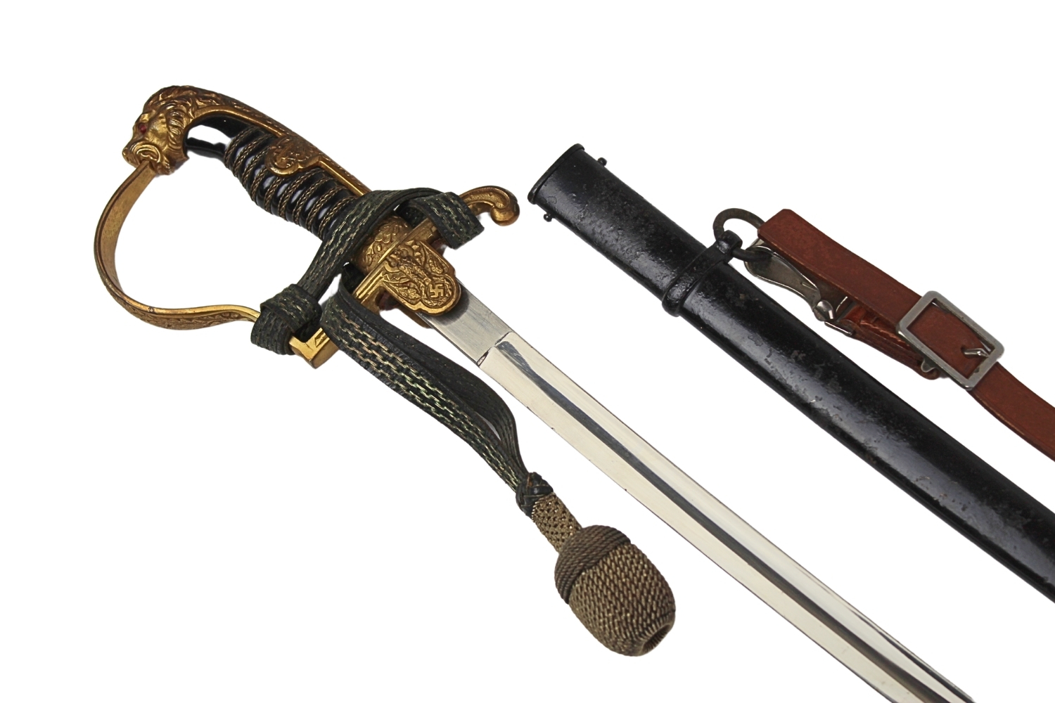 SZABLA OFICERA WEHRMACHTU Paul Weyersberg&Co SOLINGEN Z TEMBLAKIEM