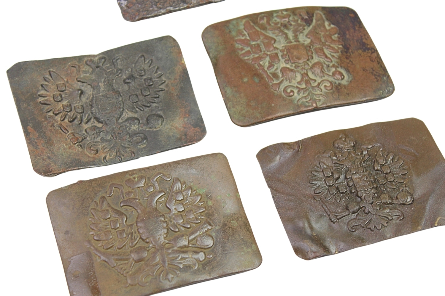 Zestaw carskich klamer piechoty i artylerii 