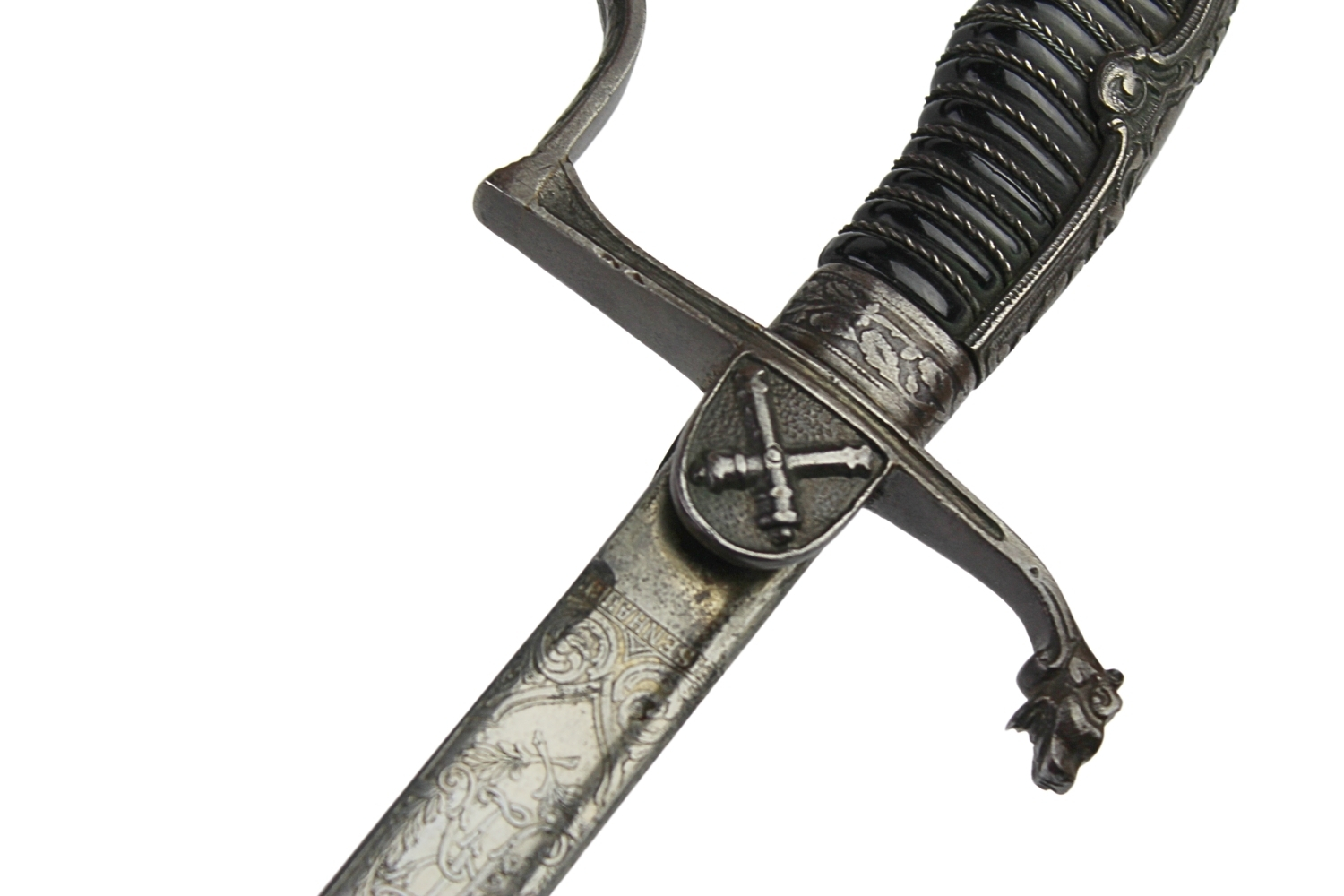 Szabla niemiecka oficera artylerii Saksonia XIXw.