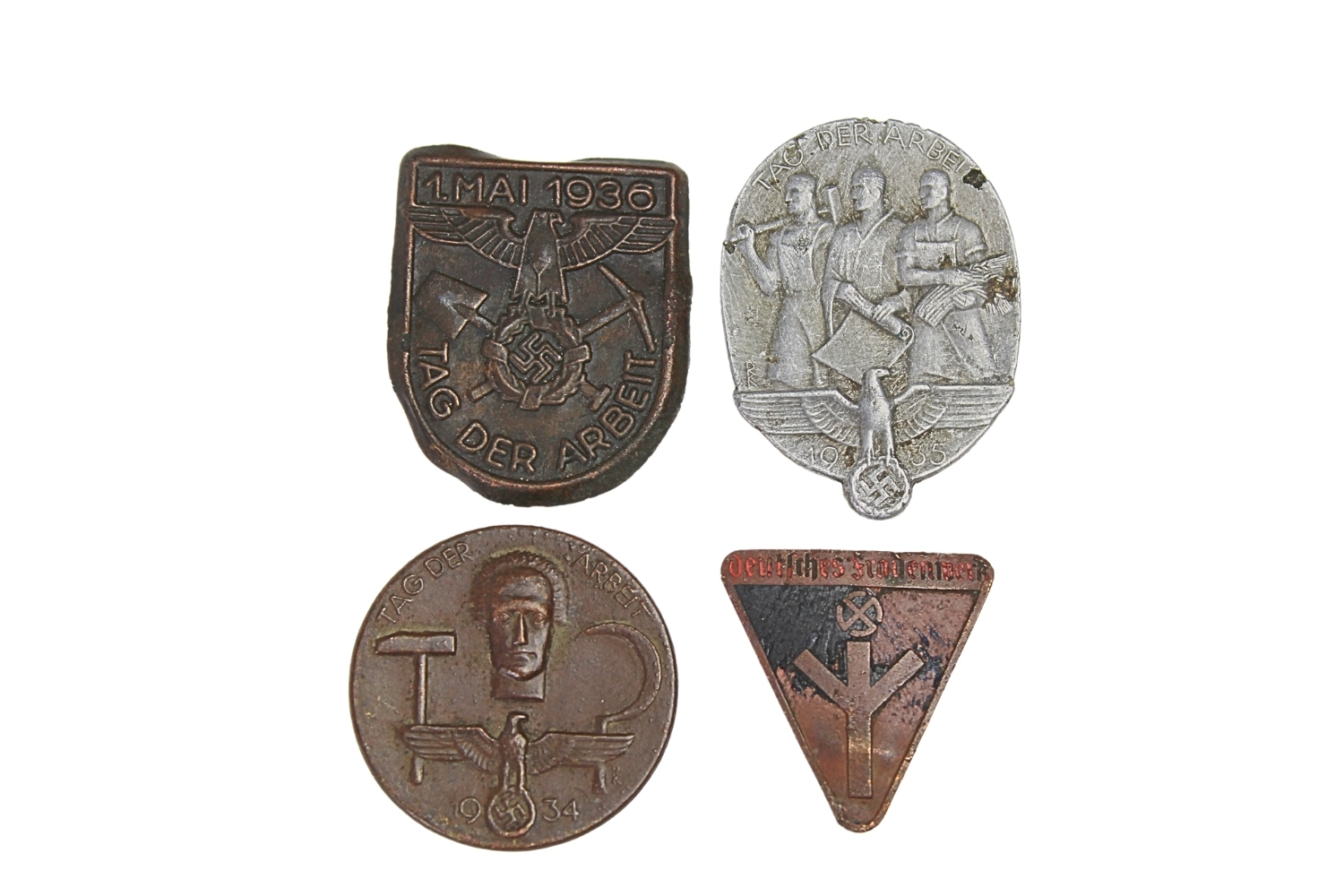 Zestaw odznak dnia pracy  1 Maj, Deutsches Frauenwerk