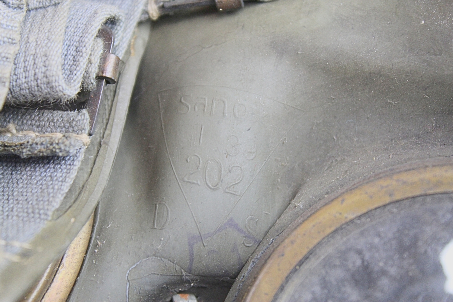 II RP Maska przeciwgazowa wz.38 Sanok 1939 z torbą