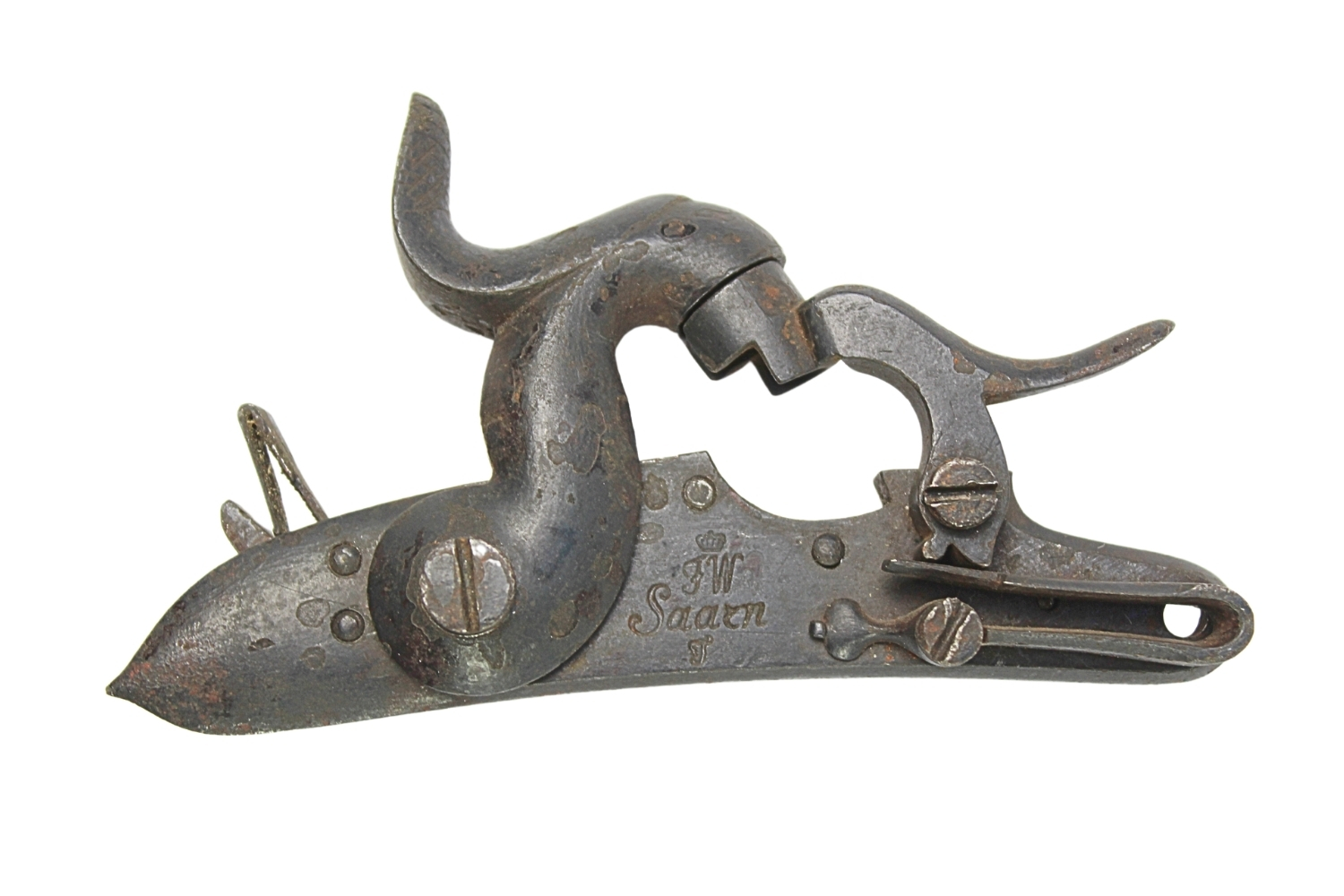 Zamek kapiszonowy z karabinu XIXw.