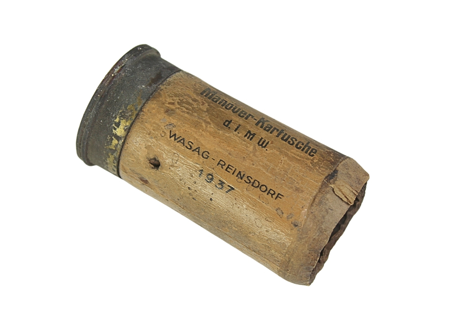 Manover-Kartusche d.I.M.W. Wasag-Reinsdorf 1937 Ślepa