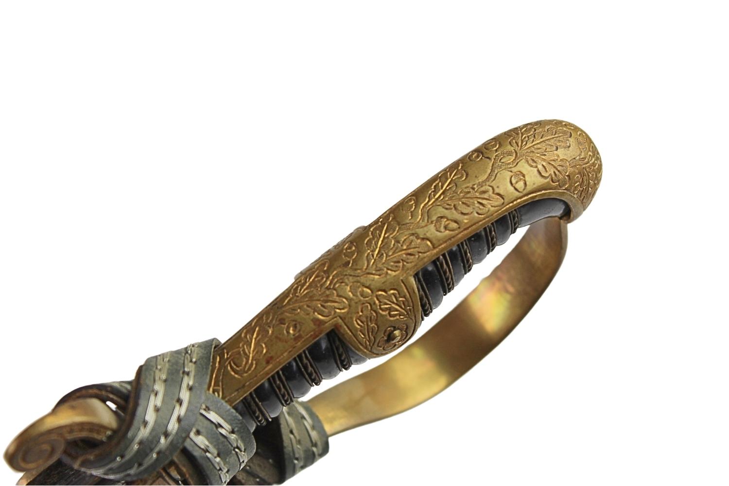 SZABLA OFICERA WEHRMACHTU F.W. Holler Solingen  Z TEMBLAKIEM