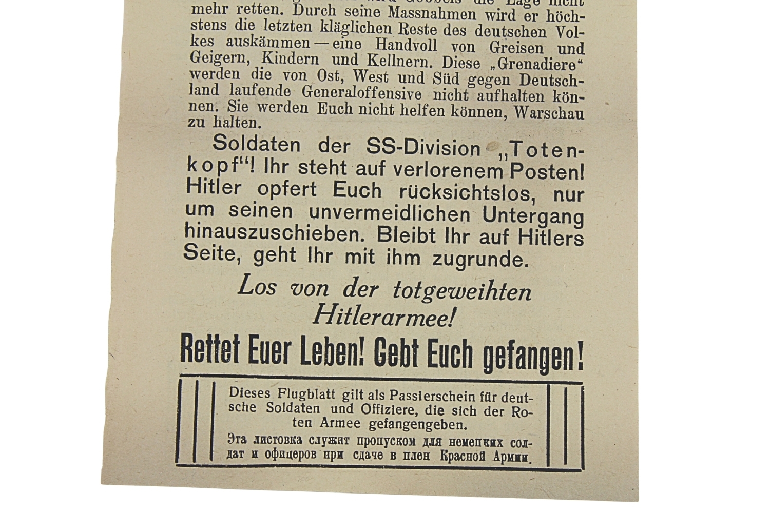 ODEZWA SS „TOTENKOPF”