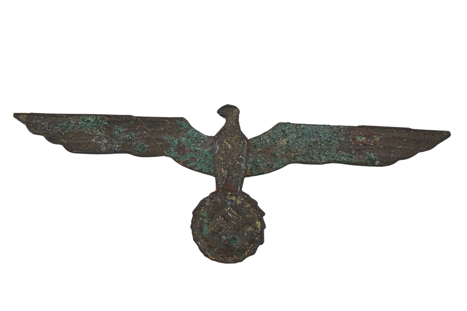 Zestaw Kriegsmarine Orzeł, taśma z czapki, pocztówka Schleswig Holstein