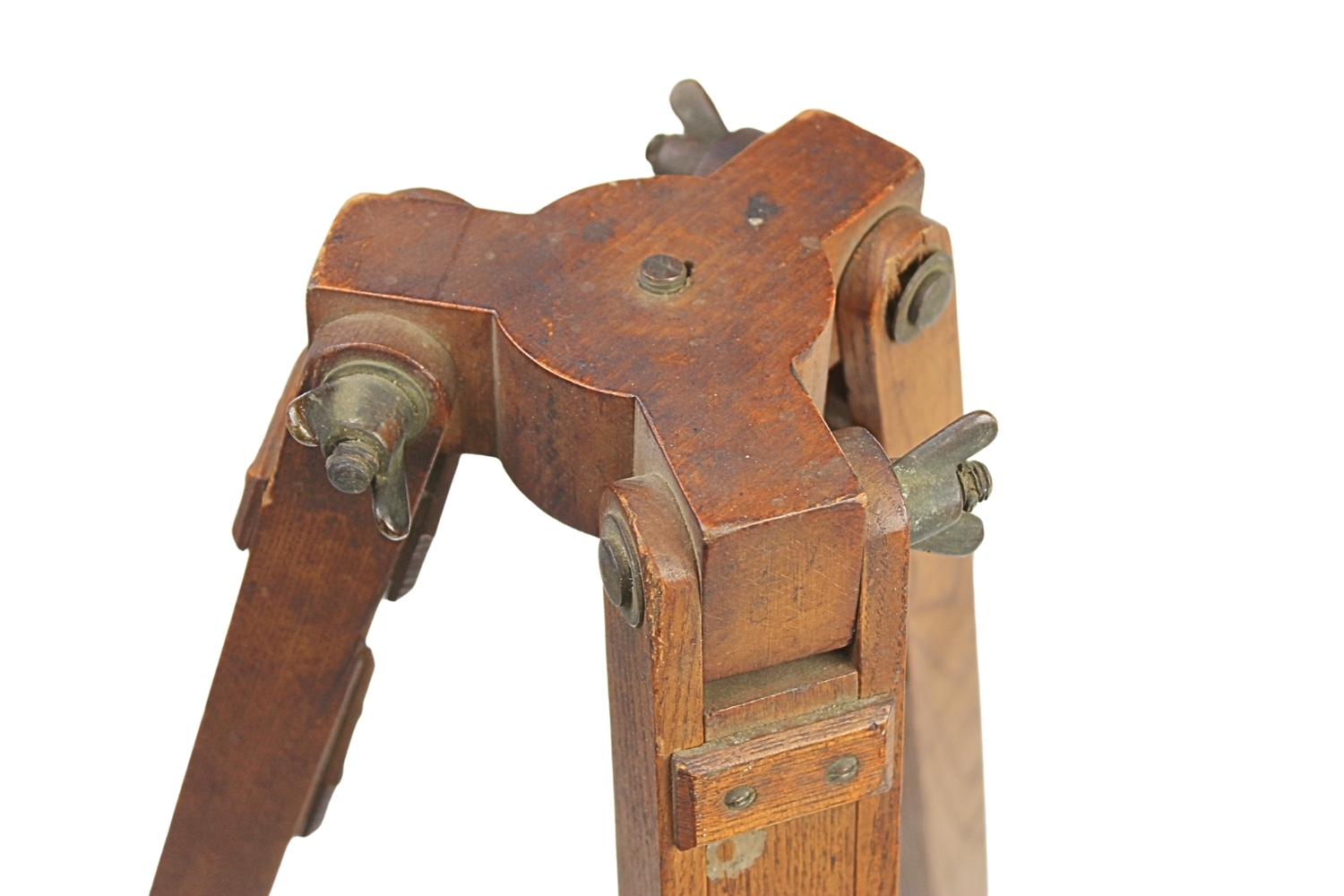 II RP Trójnóg stolika mierniczego artylerii Jan Bujak Lwów UNIKAT